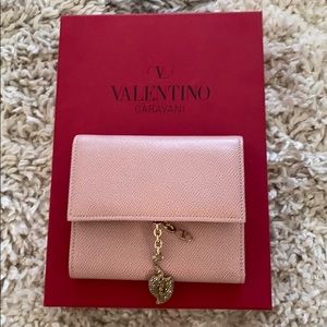Authentic Valentino Pink Tri-fold Wallet